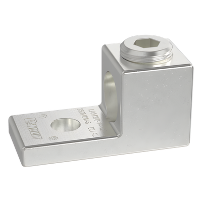 PANDUIT LAMA2/0-14-QY - Terminal tipo Lengüeta Recta de Aluminio con Agujero 1/4", y Barril para Cable #14 - 2/0 AWG | SIERRA STORE