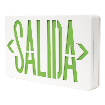 Letrero LED de Salida / Dual 120/240 VAC / Montaje Universal / Batería Ni-Cd de Respaldo / 2.0 W de Consumo / 90 min Autonomía | SIERRA STORE