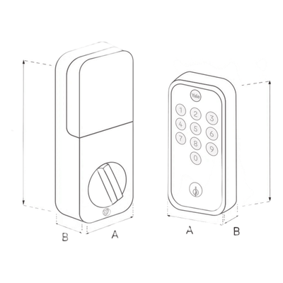 CERRADURA DIGITAL YED 210 / ACCESO POR CÓDIGO Y LLAVE / AUTOBLOQUEO AUTOMÁTICO / INSTALACIÓN FÁCIL / 20 CÓDIGOS / PROTECCIÓN IPX5 / | SIERRA STORE