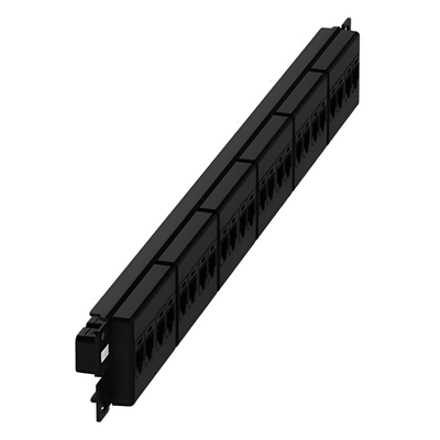 PANDUIT CP246X88BL - Panel de Parcheo / 24 Puertos / Categoría 6A / 1 UR / Plano / Negro | SIERRA STORE