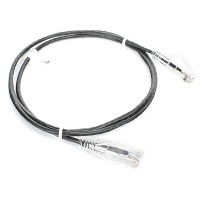 LINKEDPRO BY EPCOM LP-UT6-100-BK-28 - Cable de Parcheo Slim UTP Cat6 / 1 Metro (3.28 Pies) / 28 AWG / Negro / 1 Gbps+ | SIERRA STORE