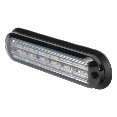 Luz Auxiliar Ultra Brillante / IP67 / 6 LEDs 3W / 12 Patrones / ECE R65 / SAE J595 / 142.6x36x14 mm / 5.6x1.4x0.6 in | SIERRA STORE