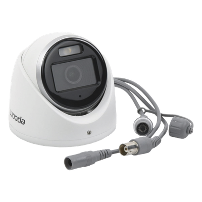 Cámara Turret TURBOHD / 3K 5 Megapixel / Color 24/7 / Luz Blanca 20 m (65.6 ft) / IP67 / Micrófono Integrado / 4 Tecnologías / Lente | SIERRA STORE