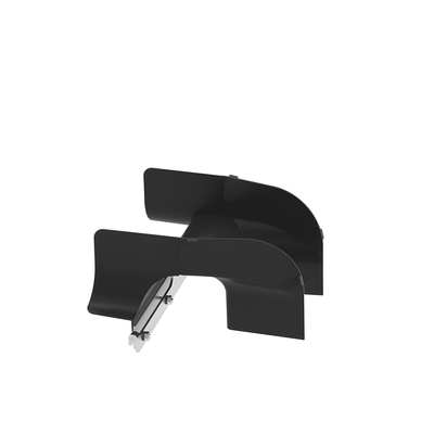 PANDUIT PWBSPJ4BL - Bajada de cables para charola wire basket / 4 in / Control de radio de curvatura / Negro | SIERRA STORE