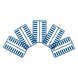 PANDUIT CIDBU-C - Iconos de Datos / Mini-Com / 14.2 mm Ancho / 2 mm Profundidad / 4.6 mm Altura / ABS / Paquete 100 / Azul | SIERRA STORE
