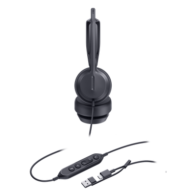 Diadema Alámbrica / Monoauricular / Audio HD 20 Hz-20 kHz / USB-C con Adaptador USB-A / Cancelación de Ruido con IA / Altavoz 35 mm | SIERRA STORE