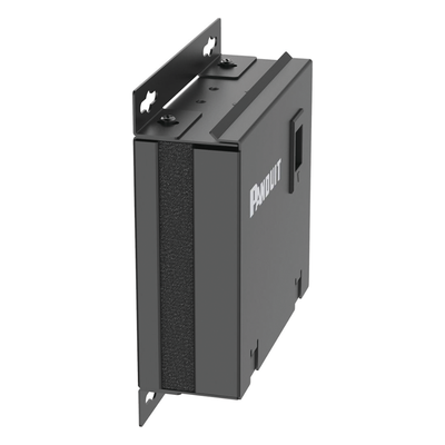 PANDUIT CPB6BL - Caja de Consolidación / 6 Puertos Mini-Com / Acero / 7 x 7 x 2.5 in / Montaje Piso-Pared-Techo / Negro | SIERRA STORE
