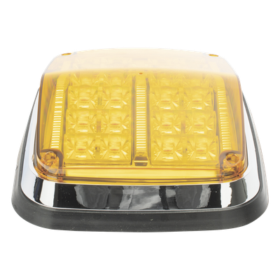 Luz de Advertencia LED / 8 x 6 in (203 x 152 mm) / Color Ámbar / 24 LEDs / IP67 / 11 Patrones de Destello / 12-30 VCD | SIERRA STORE