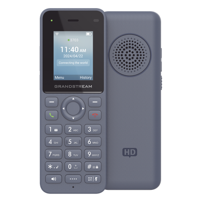 Teléfono IP Inalámbrico / Wi-Fi 6 Dual Banda / 2 Líneas SIP / 2 Cuentas SIP / Bluetooth / USB-C / Voz HD Opus / 6 Horas Conversación / | SIERRA STORE