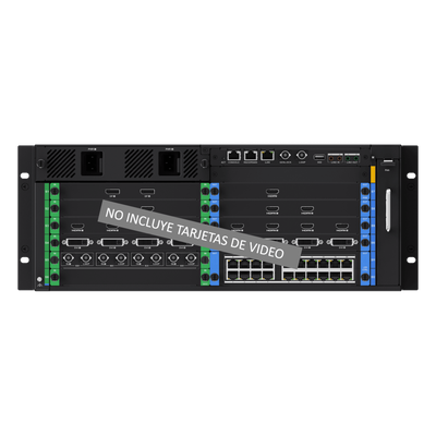 HIKVISION DS-C66S-S12 - Chassis Controlador de Video Wall / 12 Slots / 4U Rack / 4K Ultra HD / Hot-Swappable / Touch LCD 7" / Genlock | SIERRA STORE