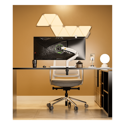 Brazo Ajustable para Monitor / 17" a 30" / Capacidad 9 kg / Rotación 360° / Inclinación +85° a -30° / Giro 180° / Resorte de Gas / | SIERRA STORE