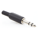 Conector Macho Estéreo / 6.35 mm (1/4") / Cuerpo Plástico / Terminación Soldadura / 28-14 AWG | SIERRA STORE