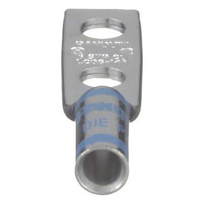 PANDUIT LCD6-14A-L - Terminal de Compresión Doble Ojillo / Calibre 6 AWG / Ángulo Recto / Espaciado 16 mm (0.63 in) / Tornillo | SIERRA STORE