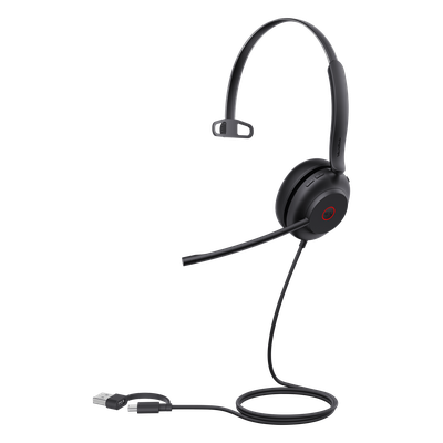 Diadema USB / Mono / Cancelación Activa de Ruido / Altavoz 35 mm / Busylight Automático / Certificación Teams | SIERRA STORE