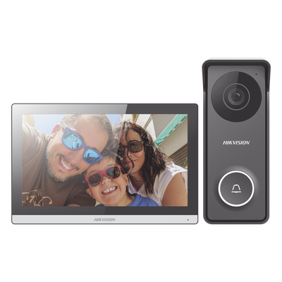 HIKVISION DS-KIS313-P - Kit de Videoportero Híbrido / Pantalla Táctil 7 | SIERRA STORE
