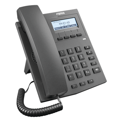 Teléfono IP empresarial para 2 lineas SIP con pantalla LCD 128 x 48 Px y conferencia de 3 vías | SIERRA STORE