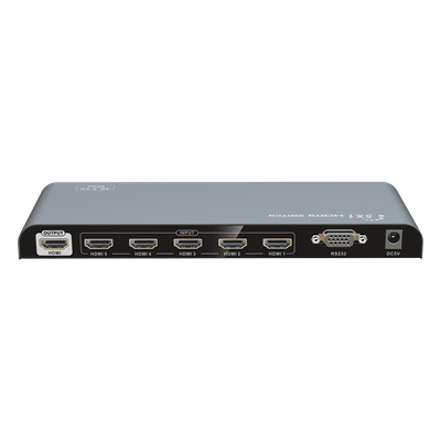 Switch Conmutador HDMI de 5 entradas a 1 salida / 4K @ 60Hz / HDMI 2.0 / HDCP 2.0 / HDMI 3D / Soporta audio estándar, DSD (Direct | SIERRA STORE