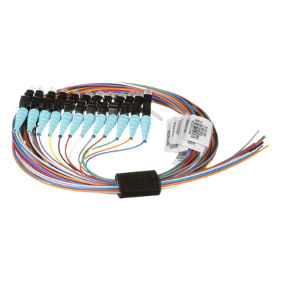 PANDUIT FZTBN1NNNSZM001 - Kit Pigtails Fibra Óptica / 12 Unidades LC Simplex / Multimodo OM4 50/125 / 900 µm / 1 m (3.28 ft) / | SIERRA STORE