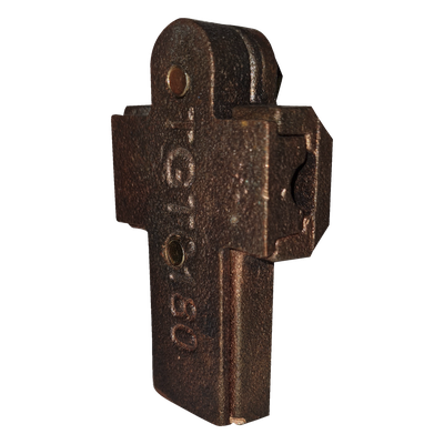 Conector Tipo T Mecánico / Bronce / Calibre 1/0 a 4/0 AWG / 2 Tornillos Hexagonales 5/16' x 3/4' / 70 g / Compatible Franklin y Faraday | SIERRA STORE