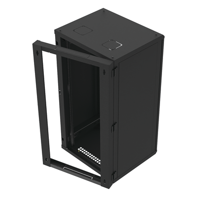 LINKEDPRO BY EPCOM SR-1924-GAP-V4 - Gabinete Abatible de Pared (Con Marco Trasero) con Rack 19" de 24 Unidades. Ventana de Cristal | SIERRA STORE