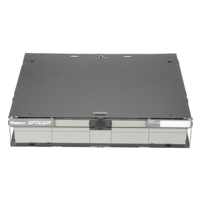 PANDUIT FRME2U - Panel de Distribución de Fibra Óptica, Acepta 6 Placas FAP o FMP, Bandeja Deslizable, Hasta 144 Fibras, Color Negro | SIERRA STORE