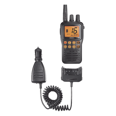 Radio Marina VHF Portátil / IPX8 Sumergible y Flotante / Potencia 1-5 W / Batería 12 h / Canales Internacionales, USA y Canadá | SIERRA STORE