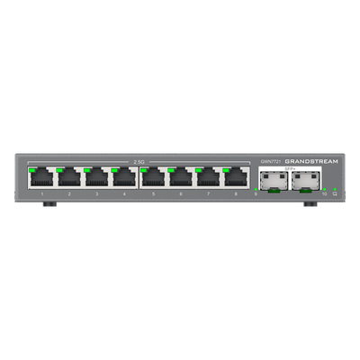 Switch L2 Lite Administrable / 8 Puertos Ethernet 2.5 Gbps / 2 Puertos SFP+ 10 Gbps / VLAN / QoS / Montaje Escritorio o Pared | SIERRA STORE
