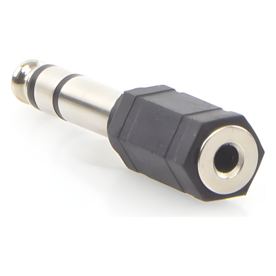 Adaptador de audio / 3.5mm hembra a 6.35mm macho / Estéreo / 0.25 pies | SIERRA STORE