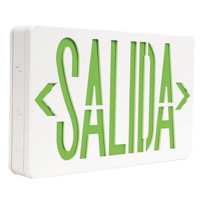 Letrero LED de Salida / Dual 120/240 VAC / Montaje Universal / Batería Ni-Cd de Respaldo / 2.0 W de Consumo / 90 min Autonomía | SIERRA STORE