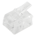 LINKEDPRO BY EPCOM TCRJ11-100 - Plug Modular RJ11 / 4 Contactos / Chapado Oro 50 Micras / Paquete 100 Piezas | SIERRA STORE