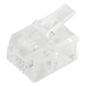 LINKEDPRO BY EPCOM TCRJ11-100 - Plug Modular RJ11 / 4 Contactos / Chapado Oro 50 Micras / Paquete 100 Piezas | SIERRA STORE
