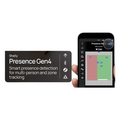 Sensor de Presencia Inteligente / Detección Real sin Movimiento / Multiprotocolo Wi-Fi, Zigbee, Bluetooth, Matter / Cobertura 8 x 8 m | SIERRA STORE