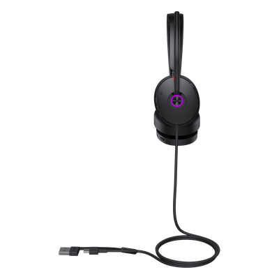 Diadema Dual / ANC Híbrido / USB-C/A / Certificación Teams / 20Hz-20kHz / 4 Micrófonos | SIERRA STORE