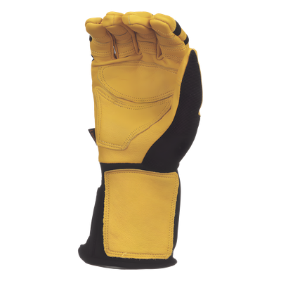 Guantes de Trabajo para Liniero / Cuero Blando / Nudillos Acolchados Doble Fila / Neopreno 4'' (102 mm) / Talla Grande | SIERRA STORE