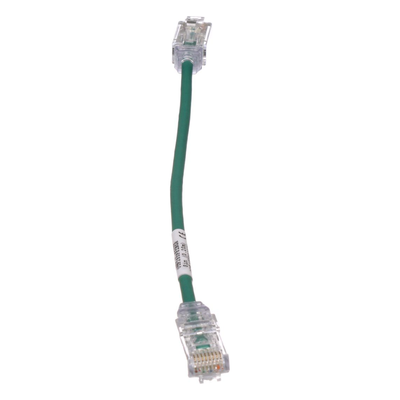 PANDUIT UTP28SP8INGR - Cable de Parcheo Cat6 UTP / 28AWG Diámetro Reducido / 3.8 mm / 20.2 cm (0.66 ft) / Verde / LSZH-CM | SIERRA STORE
