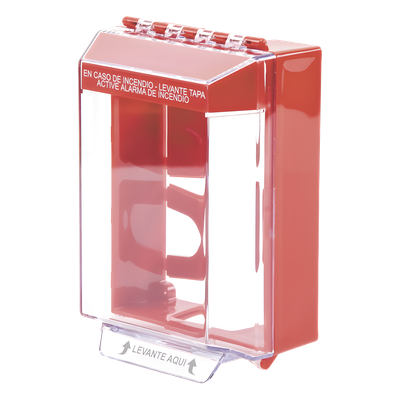 Cubierta de Montaje Superficial / Policarbonato UV / 6.17" x 4.58" x 1.83" / ADA / -40°C a 121°C / Texto Incendio Español | SIERRA STORE