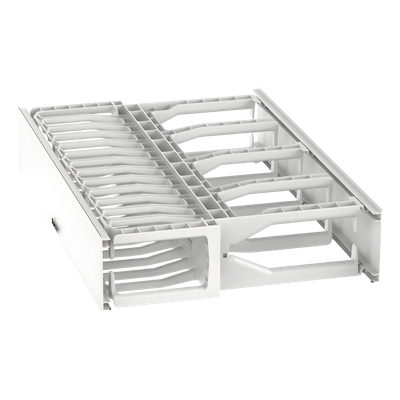 PANDUIT NM2WH - Organizador de Cables Horizontal / Alta Densidad / Doble Frontal y Posterior / Rack 19 in / 2UR / Categoría 6 y 10G | SIERRA STORE