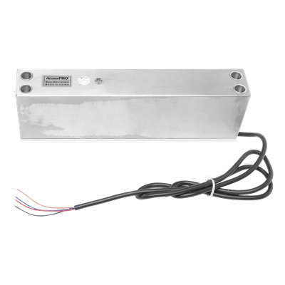 ACCESSPRO MAG1200NW - Chapa Magnética / Fuerza de Retención 500 kg (1200 lbs) / IP68 / Voltaje Dual 12/24 VCC / Aluminio Anodizado | SIERRA STORE