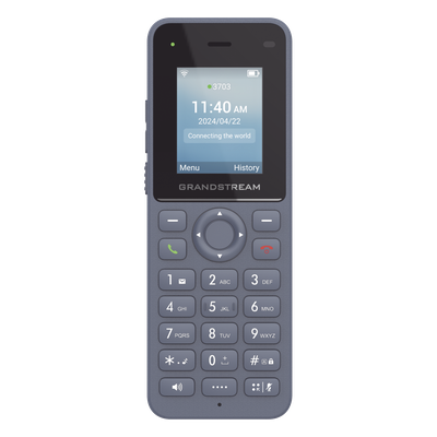 Teléfono IP Inalámbrico / Wi-Fi 6 Dual Banda / 2 Líneas SIP / 2 Cuentas SIP / Bluetooth / USB-C / Voz HD Opus / 6 Horas Conversación / | SIERRA STORE