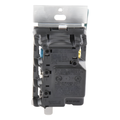 Interruptor Táctil On/Off / 8 A Iluminación / 5.8 A (¼ HP) Motor / Control RadioRA 3 / Cable Neutro Requerido / Acabado Satinado Nieve | SIERRA STORE