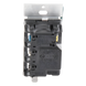 Interruptor Táctil On/Off / 8 A Iluminación / 5.8 A (¼ HP) Motor / Control RadioRA 3 / Cable Neutro Requerido / Acabado Satinado Nieve | SIERRA STORE