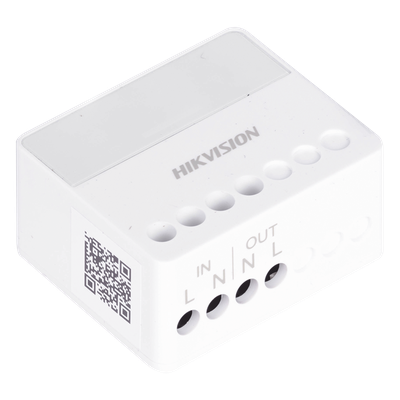 HIKVISION DS-PM1-O1H-WB - Relevador Inalámbrico / Control Remoto 433 MHz / 100-240 VCA / 13 A Máx. / LED Estado | SIERRA STORE