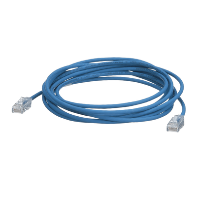 PANDUIT UTP28SP40BU - Cable de Parcheo Cat6 / UTP 28AWG / Diámetro Reducido 3.8mm / 12.19m (40 Pies) / Doble Clasificación CM/LSZH / | SIERRA STORE