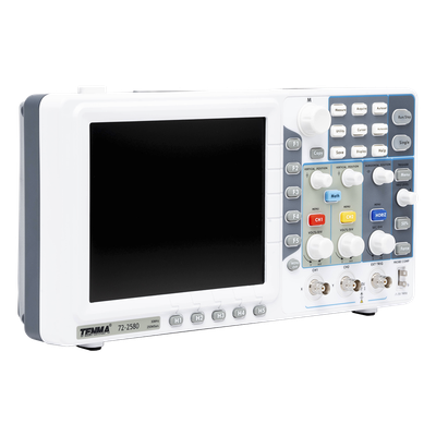 Osciloscopio Análogo de Mesa / 2 Canales + 1 Externo / 30 MHz / 250 MS/s / Pantalla LCD 8' / USB 2.0 y LAN | SIERRA STORE
