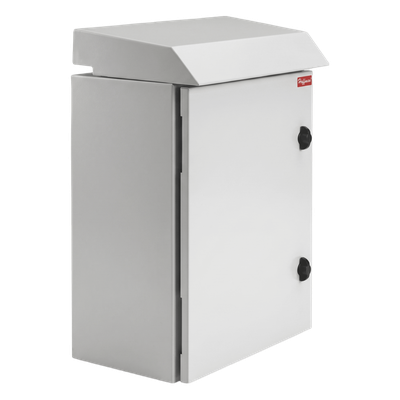 Gabinete Rack 12 UR / 24.09 in x 23.6 in x 24 in / Acero RAL 7035 / IP32 IK10 / Tipo 3R con Ventiladores Termostáticos | SIERRA STORE