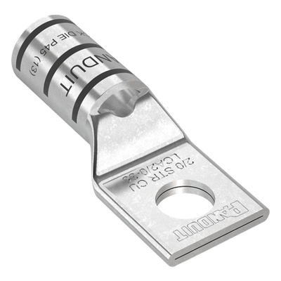 PANDUIT LCA2/0-38-X - Terminal de Compresión / Cable 2/0 AWG / Orificio 3/8 in (9.5 mm) / Tambor Estándar con Mirilla / UL-CSA 35 kV | SIERRA STORE