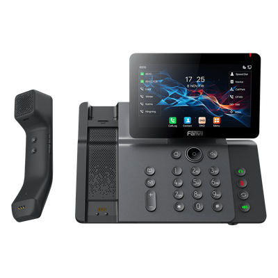 Teléfono IP Ejecutivo / 20 Líneas SIP / Pantalla Táctil IPS 7" / Wi-Fi 6 / Bluetooth 5.4 / Handset Inalámbrico / PoE / Gigabit Dual | SIERRA STORE