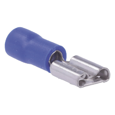 Terminal Hembra Aislada / 16-14 AWG / Conector 0.250" (6.35 mm) / Estilo Push-On / Paquete 25 Piezas | SIERRA STORE
