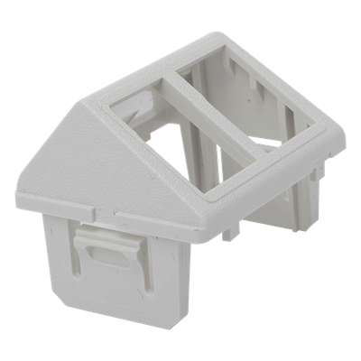 SIEMON CTE-MXA-02-02 - Adaptador de Placa de Pared / 2 Salidas / Angulado / Compatibilidad TERA y UTP MAX / Blanco | SIERRA STORE