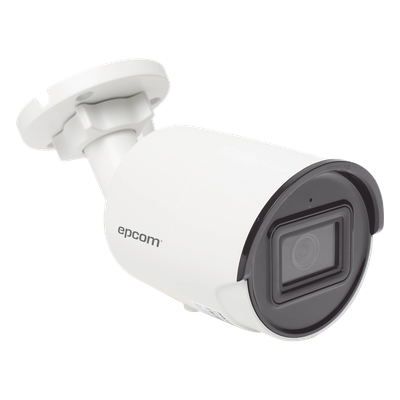 EPCOM XB24S - Cámara Bala IP / 4 Megapixel / Lente 2.8 mm / IR EXIR 40 m (131.2 ft) / WDR 120 dB / IP67 / PoE / Audio / AcuSense | SIERRA STORE